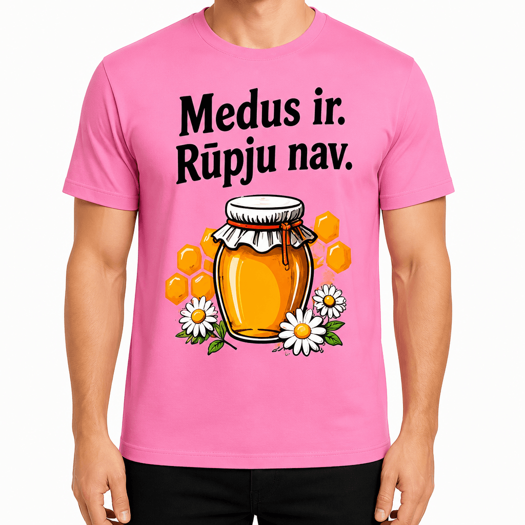 Biškopja T-krekls – Medus ir. Rūpju nav.