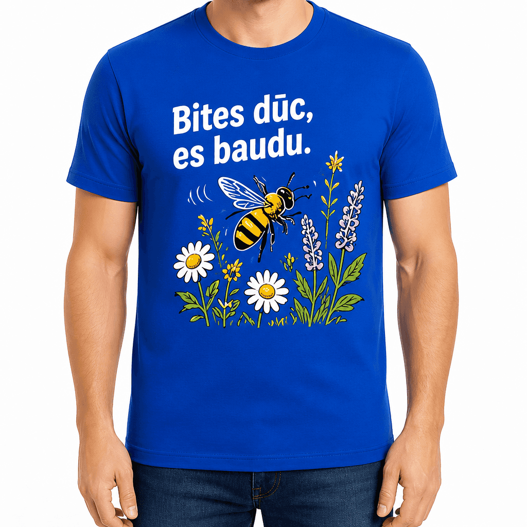 Biškopja T-krekls – Bites dūc, es baudu.