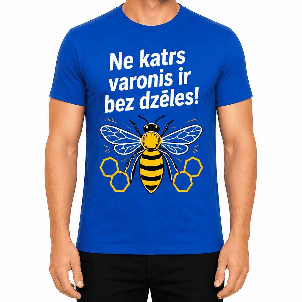 Biškopja T-krekls – Ne katrs varonis ir bez dzēles!