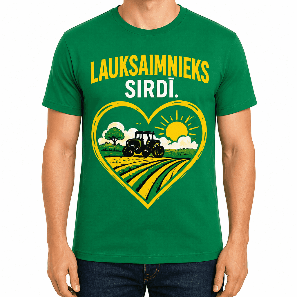 T-krekls lauksaimniekam – LAUKSAIMNIEKS SIRDĪ.