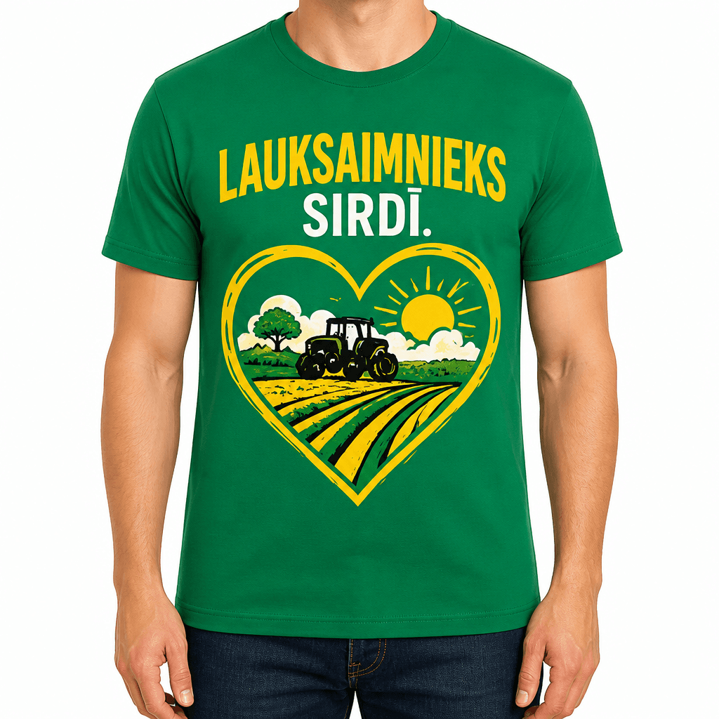 T-krekls lauksaimniekam – LAUKSAIMNIEKS SIRDĪ.
