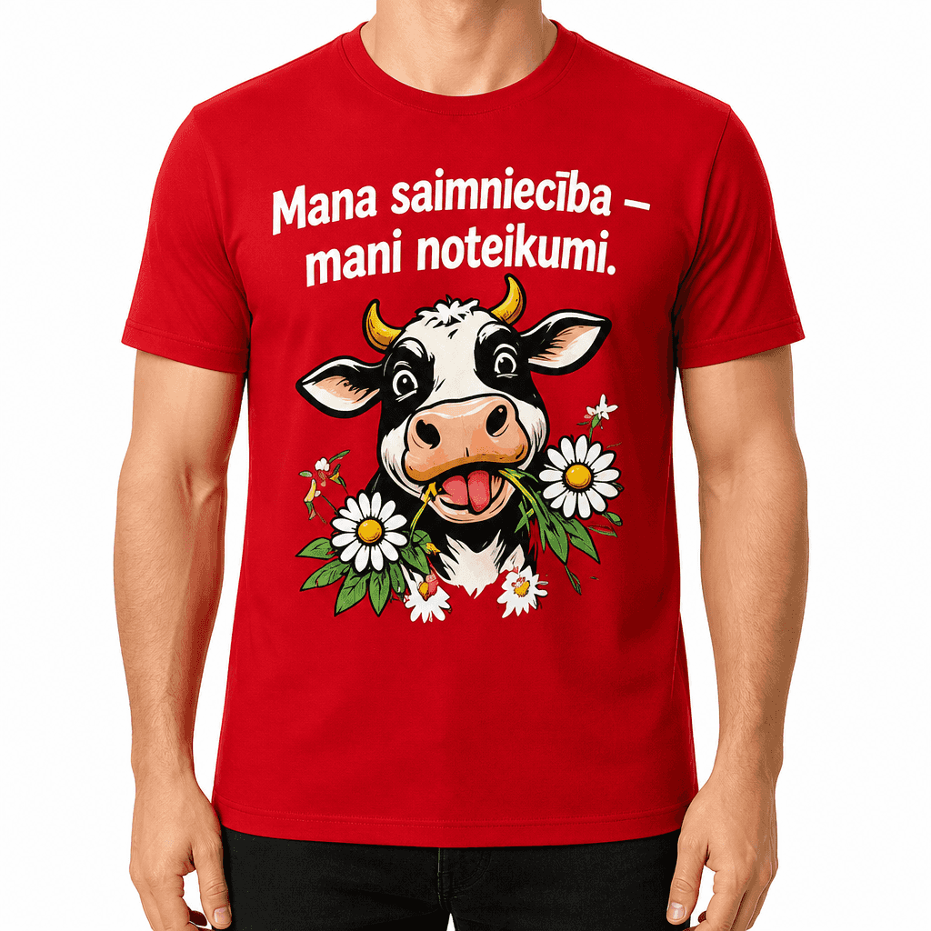 T-krekls lauksaimniekam – Mana saimniecība — mani noteikumi.