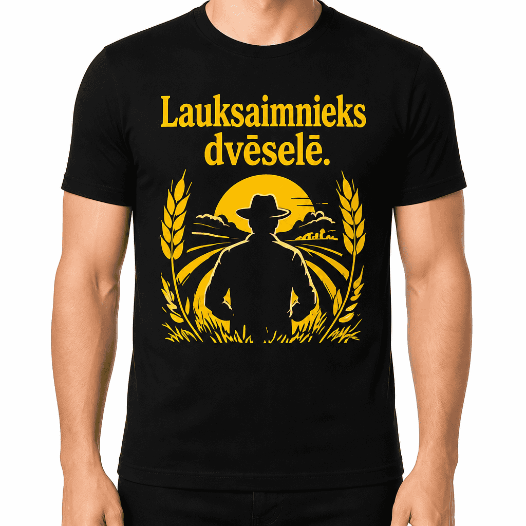 T-krekls lauksaimniekam – Lauksaimnieks dvēselē.