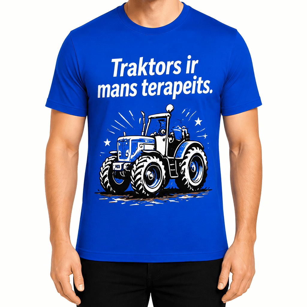 T-krekls lauksaimniekam – Traktors ir mans terapeits.