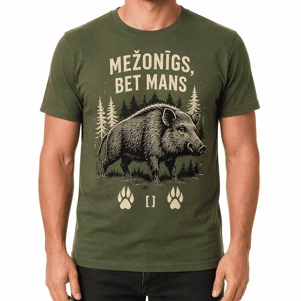 Mednieka T-krekls – MEŽONĪGS, BET MANS