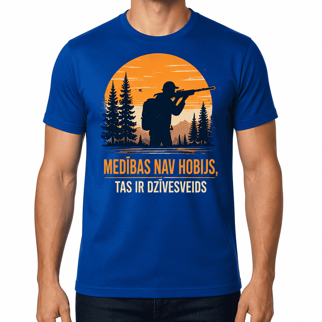 Mednieka T-krekls – MEDĪBAS NAV HOBIJS, TAS IR DZĪVESVEIDS