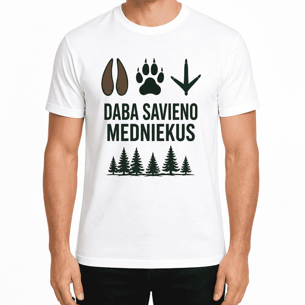 Mednieka T-krekls – DABA SAVIENO MEDNIEKUS
