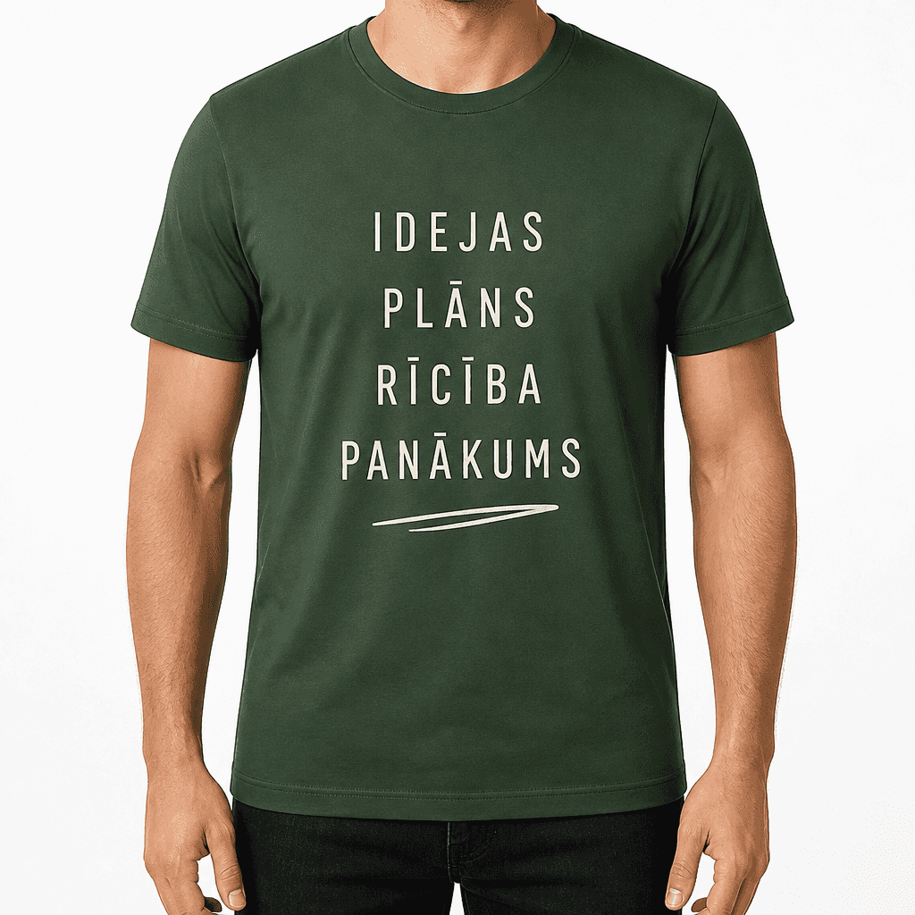 T-krekls kolēģim – IDEJAS PLĀNS RĪCĪBA PANĀKUMS