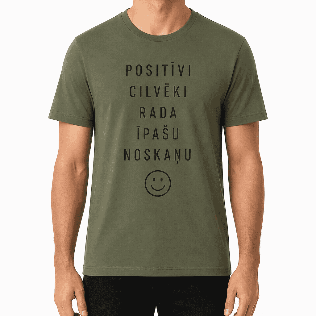 T-krekls kolēģim – POSITĪVI CILVĒKI RADA ĪPAŠU NOSKAŅU