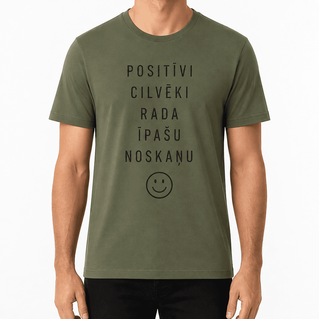 T-krekls kolēģim – POSITĪVI CILVĒKI RADA ĪPAŠU NOSKAŅU