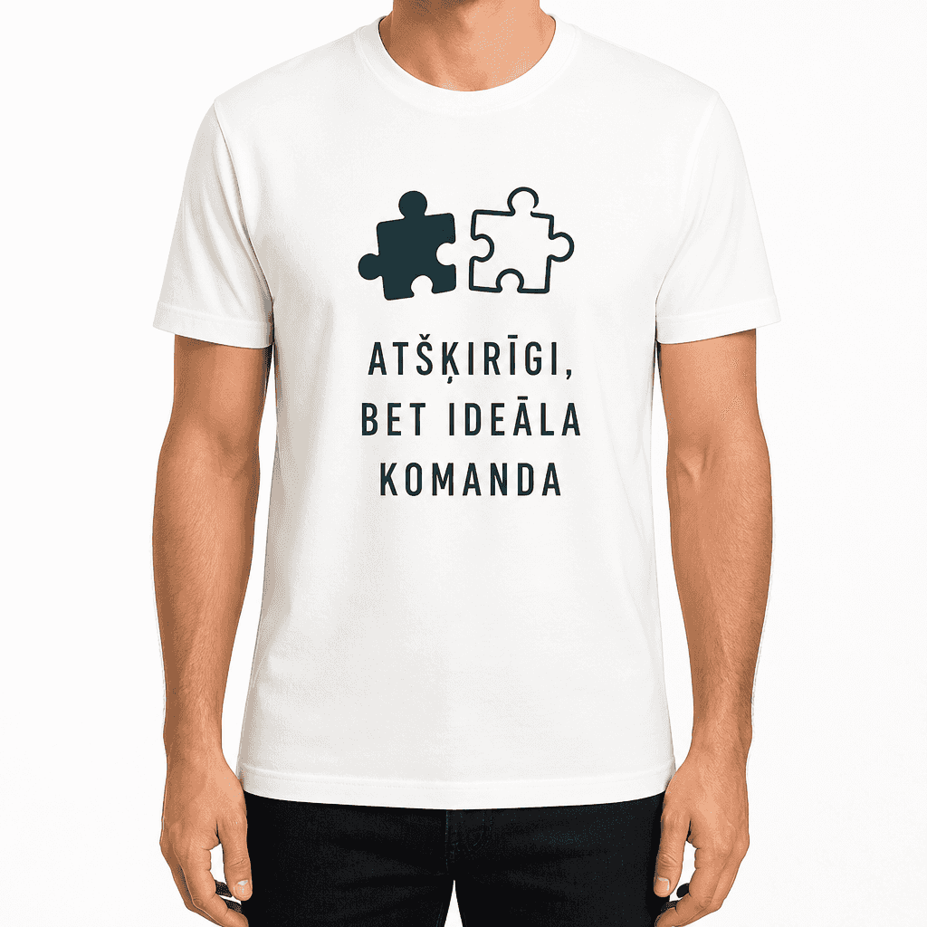 T-krekls kolēģim – ATŠĶIRĪGI, BET IDEĀLA KOMANDA
