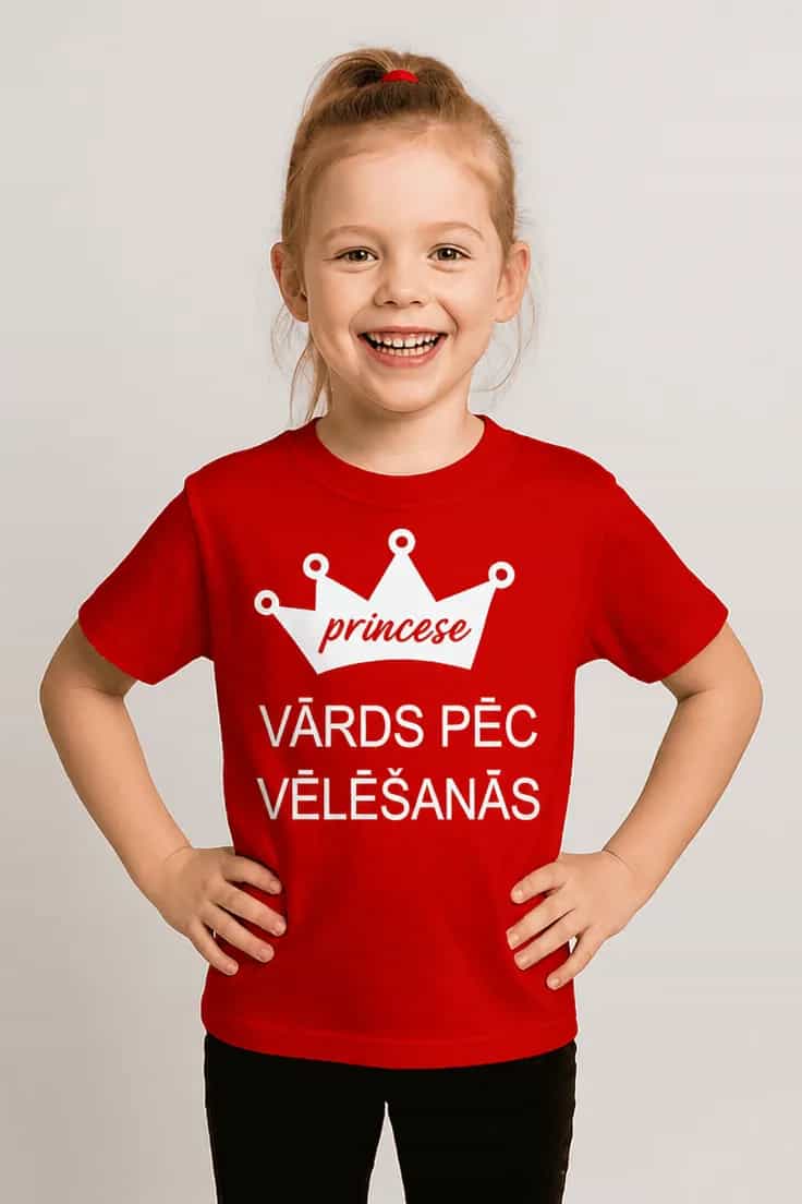 Bērnu krekls Princese ar vārdu – princese