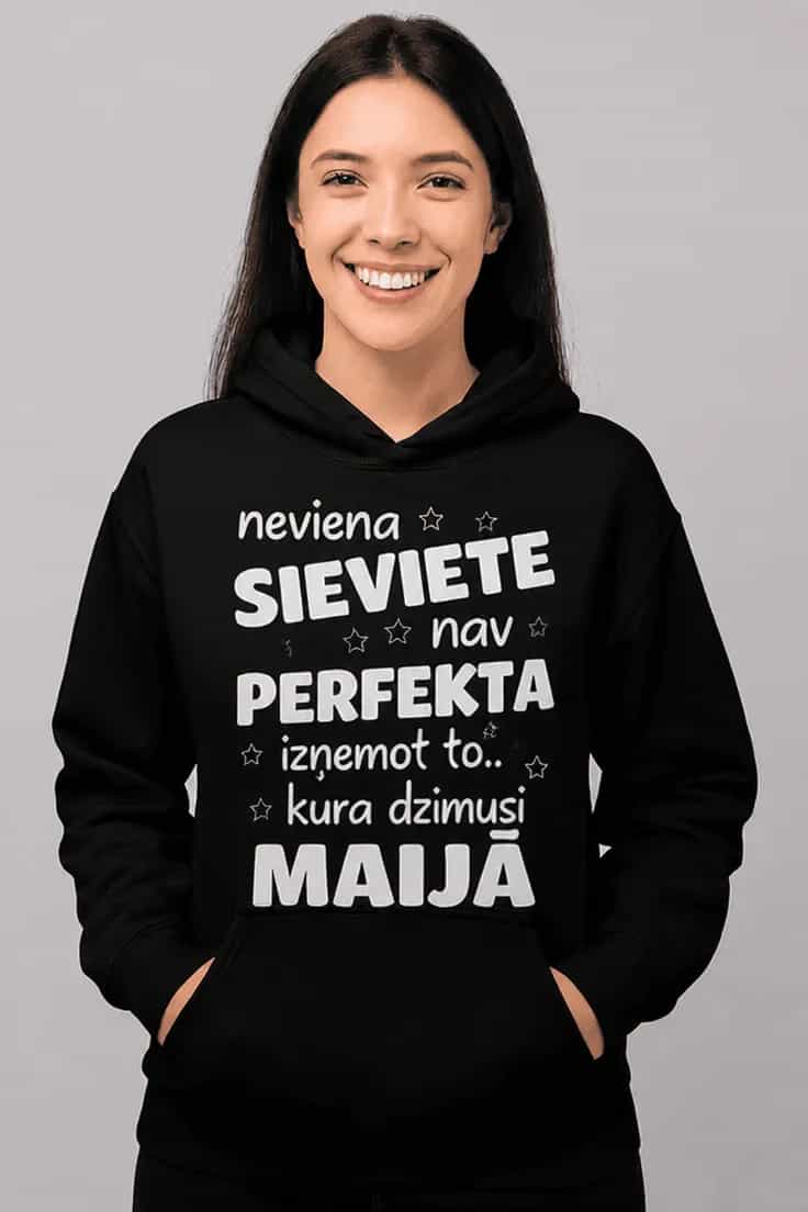 Džemperis Perfekta sieviete dzimušas izvēlētajā mēnesī