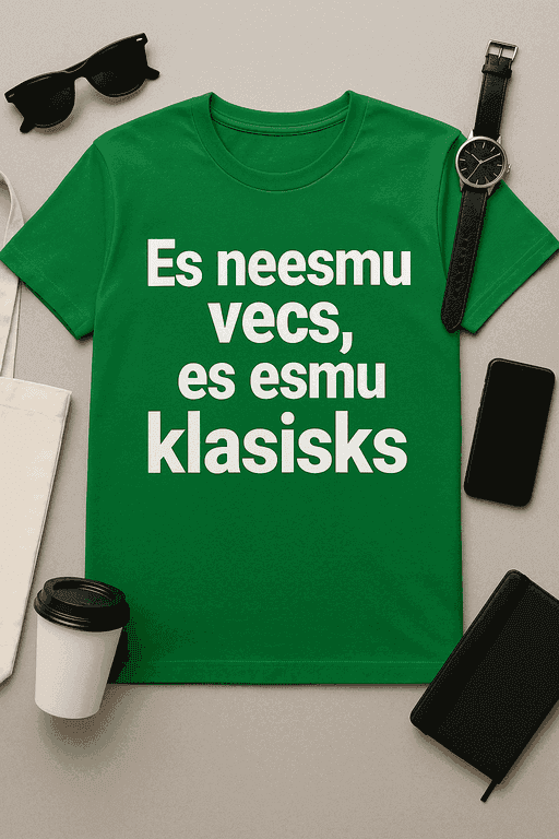 Es neesmu vecs, es esmu klasisks – t-krekls