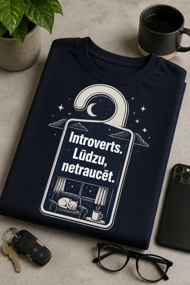 T-krekls introvertam „Lūdzu, netraucēt“