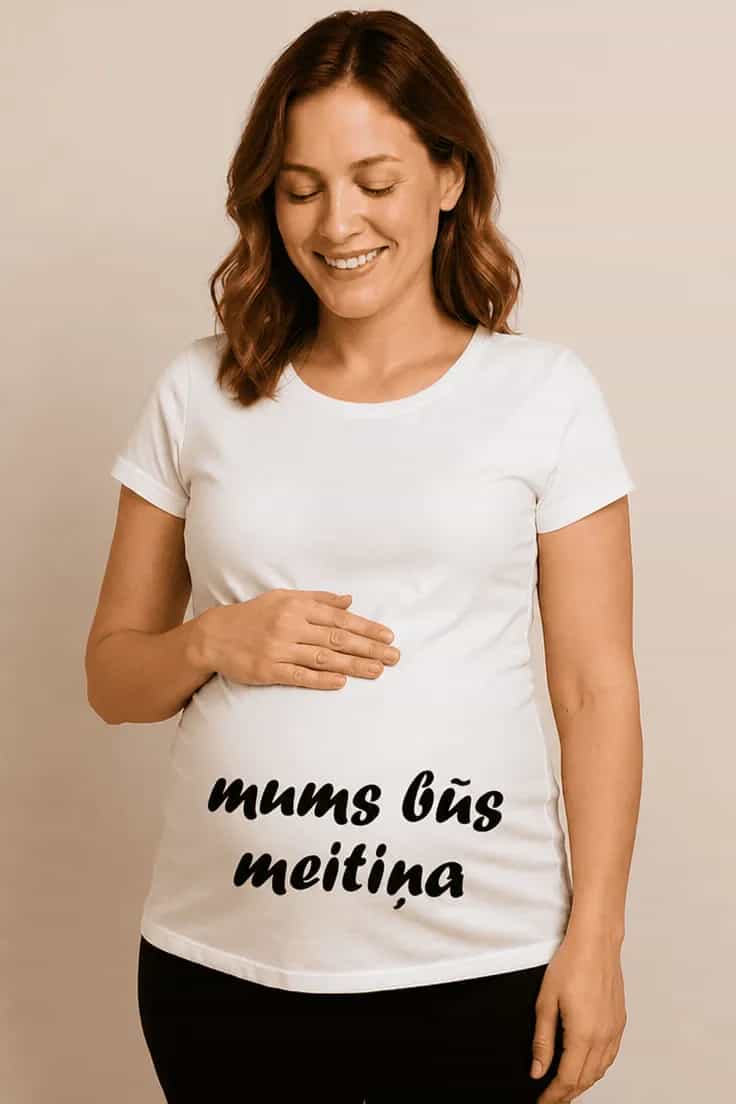 Krekls grūtniecēm gaidām meitiņu