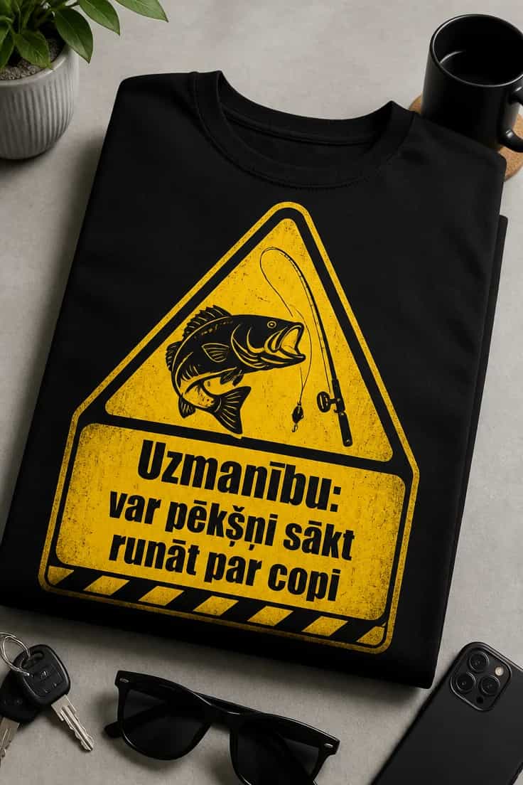 T-krekls Uzmanību: var pēkšņi sākt runāt par copi