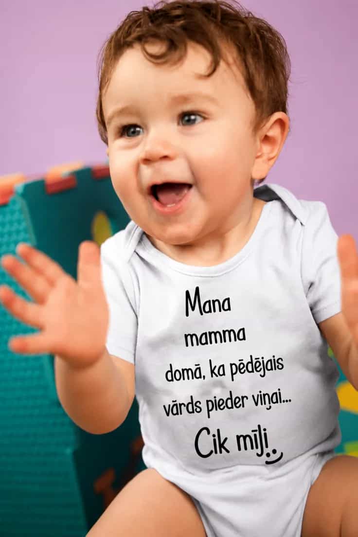 Mazuļa bodijs Cik mīļi – Mana mamma domā, ka
