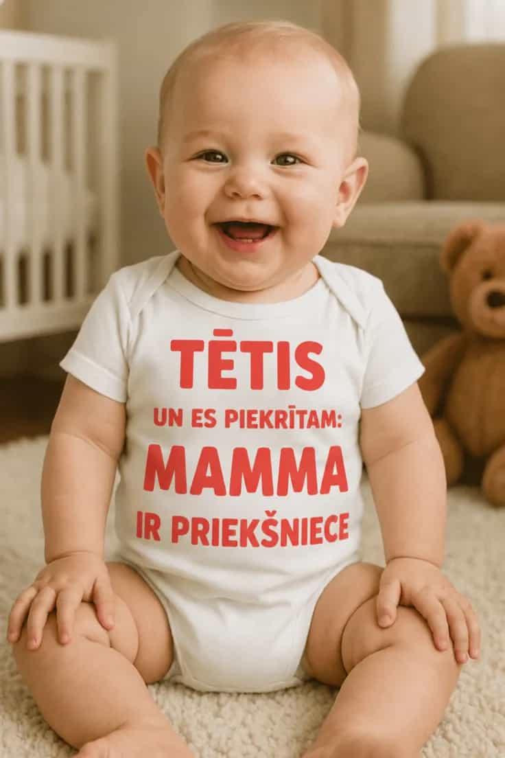 Mazuļa bodijs Mamma ir priekšniece – TĒTIS UN ES
