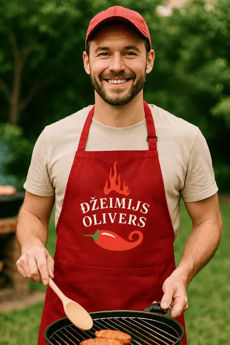 Priekšauts slavenam pavāram – DŽEIMIJS OLIVERS