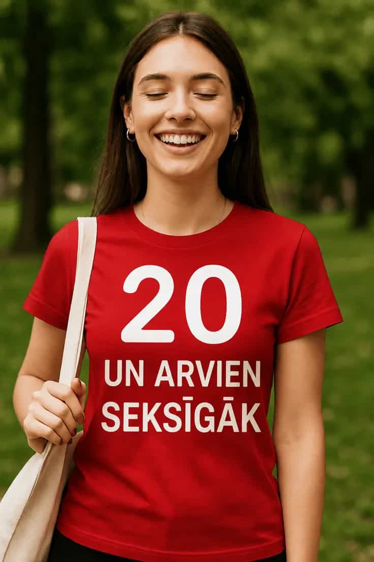Smieklīgs krekls 20 un arvien seksīgāk