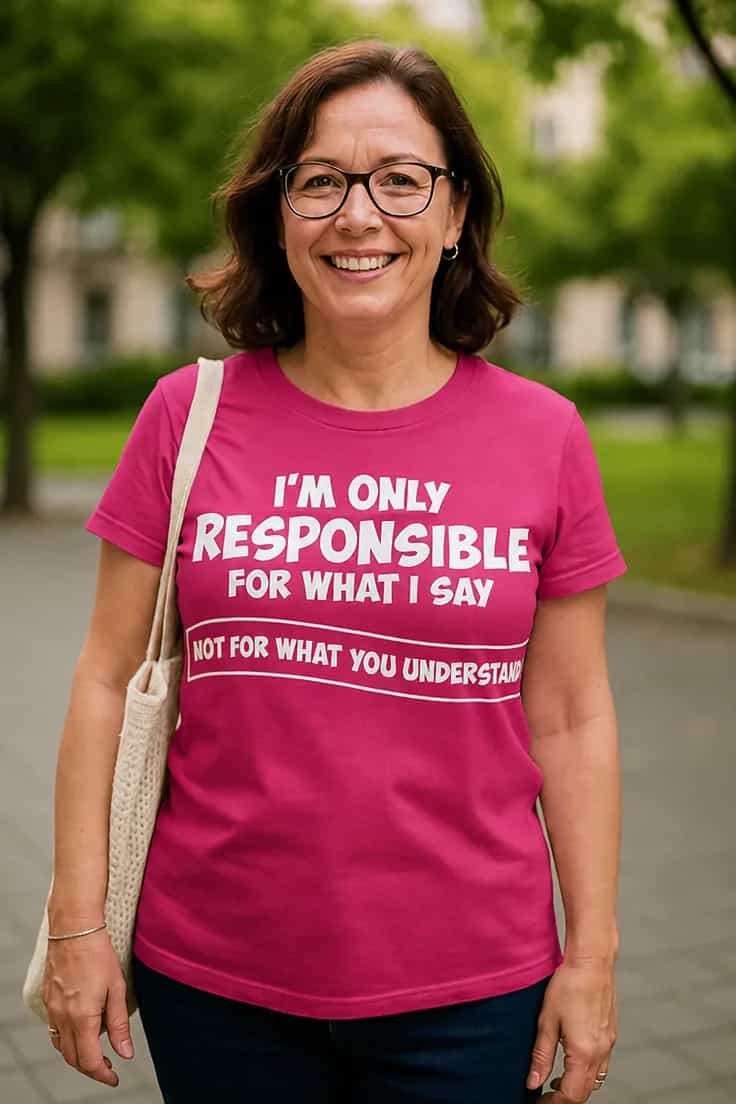 T-krekls „I’m Only Responsible for What I Say”