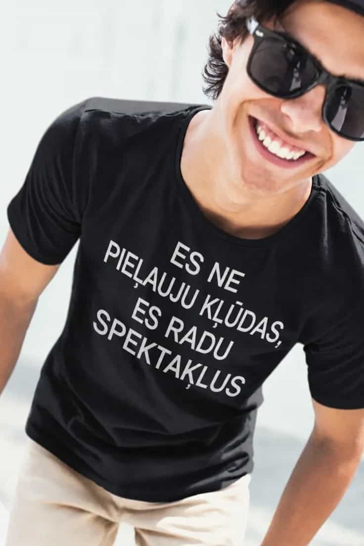 Smieklīgs krekls Bez kļūdām tikai spektakļi