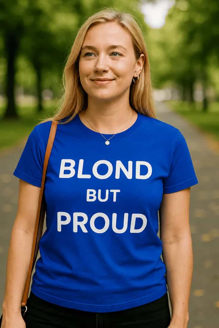 Smieklīgs krekls Blonds un lepns