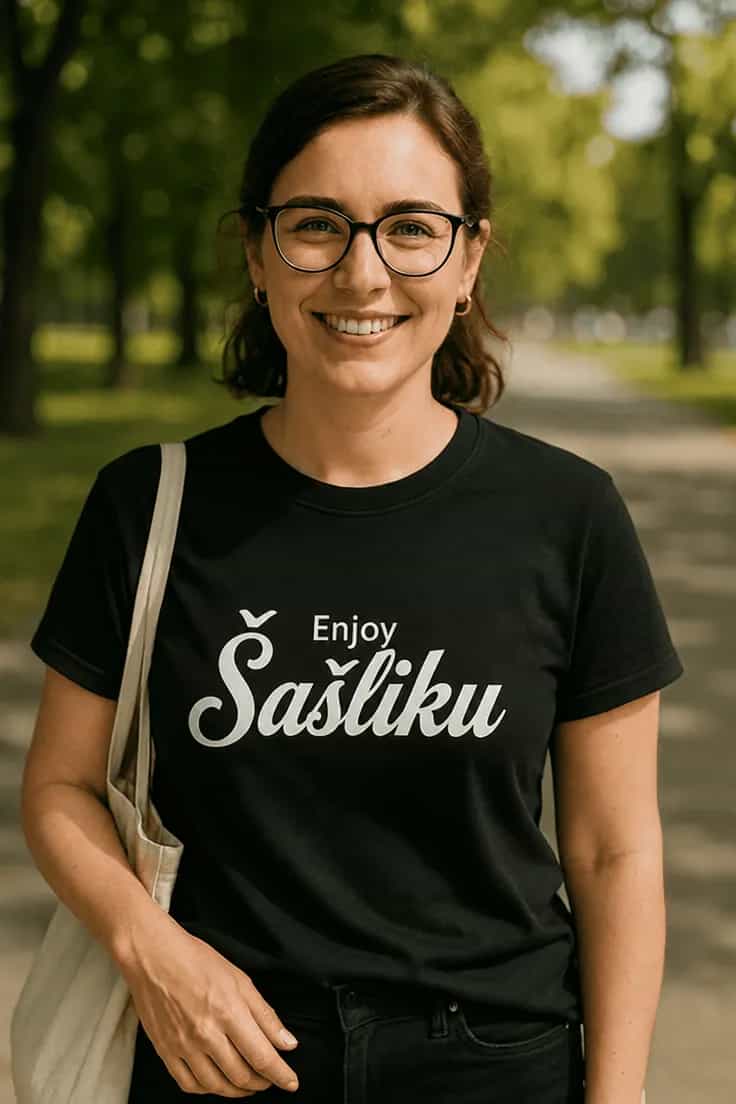 Smieklīgs krekls Enjoy šašliks – Enjoy Šašliku