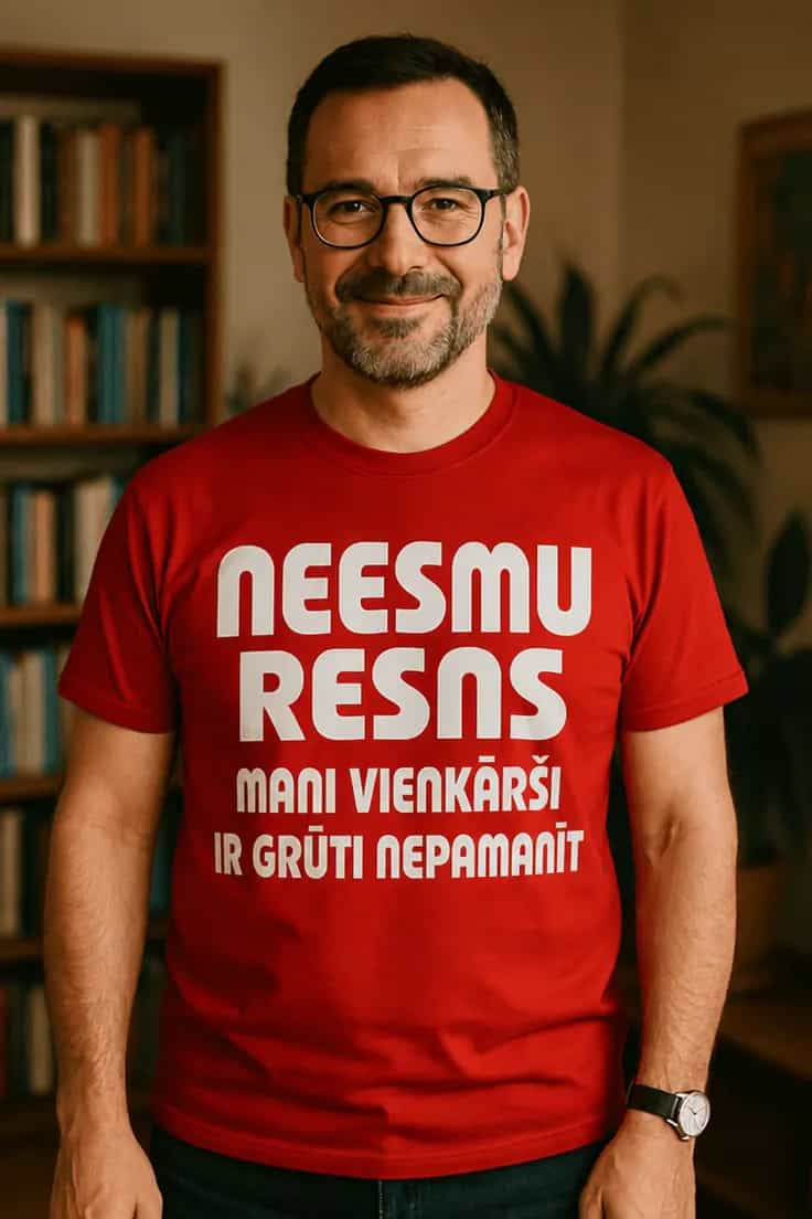 Smieklīgs krekls Grūti nepamanīt – NEESMU RESNS
