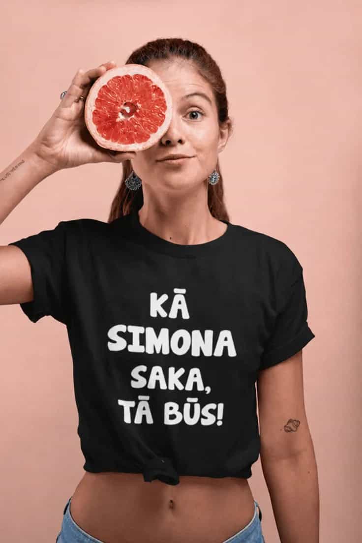 Smieklīgs krekls Kā saka tā būs ar vārdu
