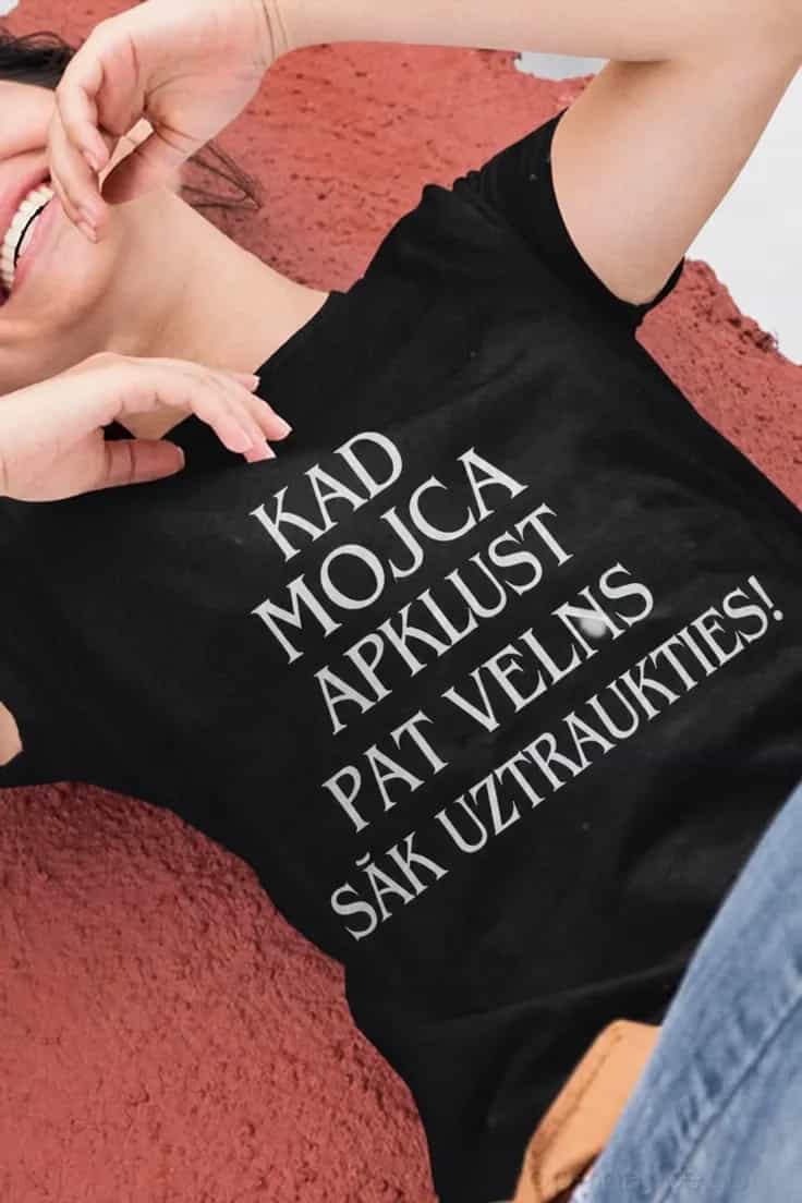 Smieklīgs krekls Kad viņa apklust ar vārdu