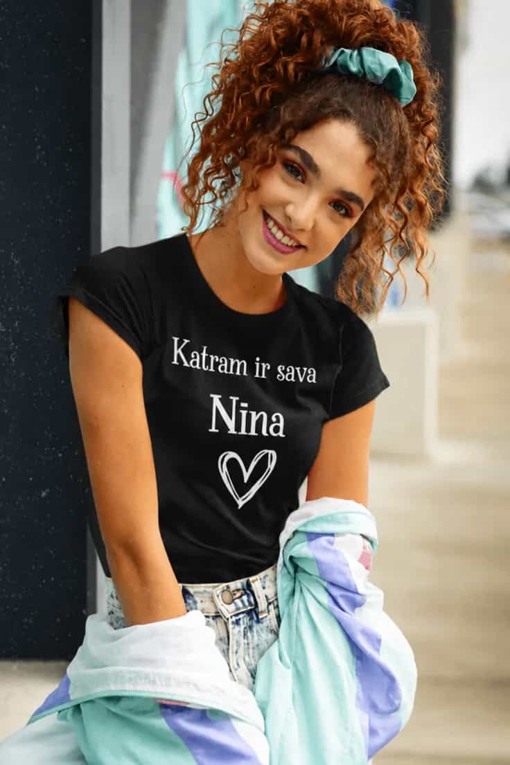 Smieklīgs krekls Katram sava ar vārdu – Nīna