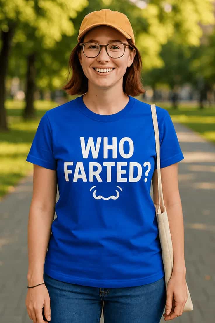 Smieklīgs krekls Kurš nopirdās – WHO FARTED? الما