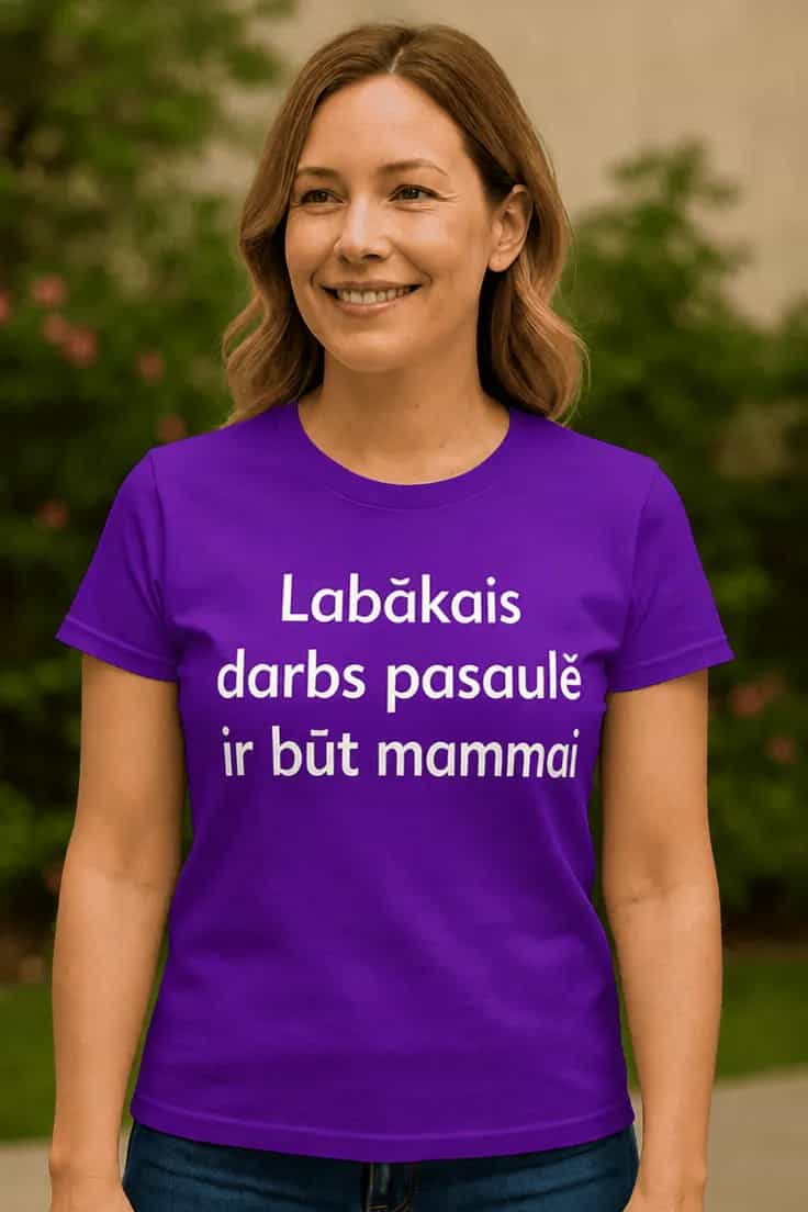 Smieklīgs krekls Labākais darbs mammai