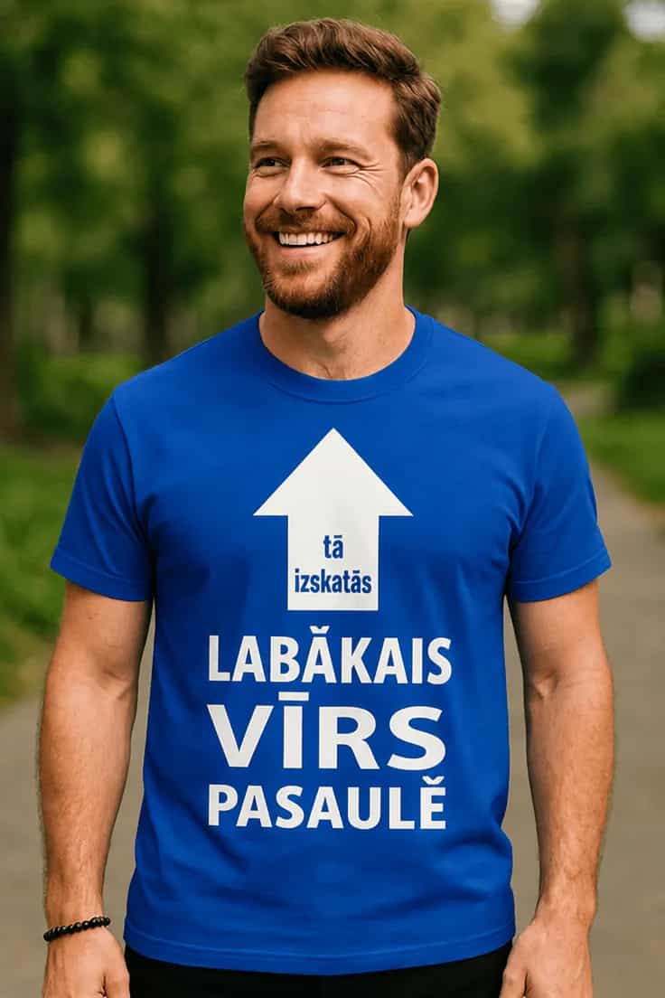 Smieklīgs krekls Labākais vīrs pasaulē