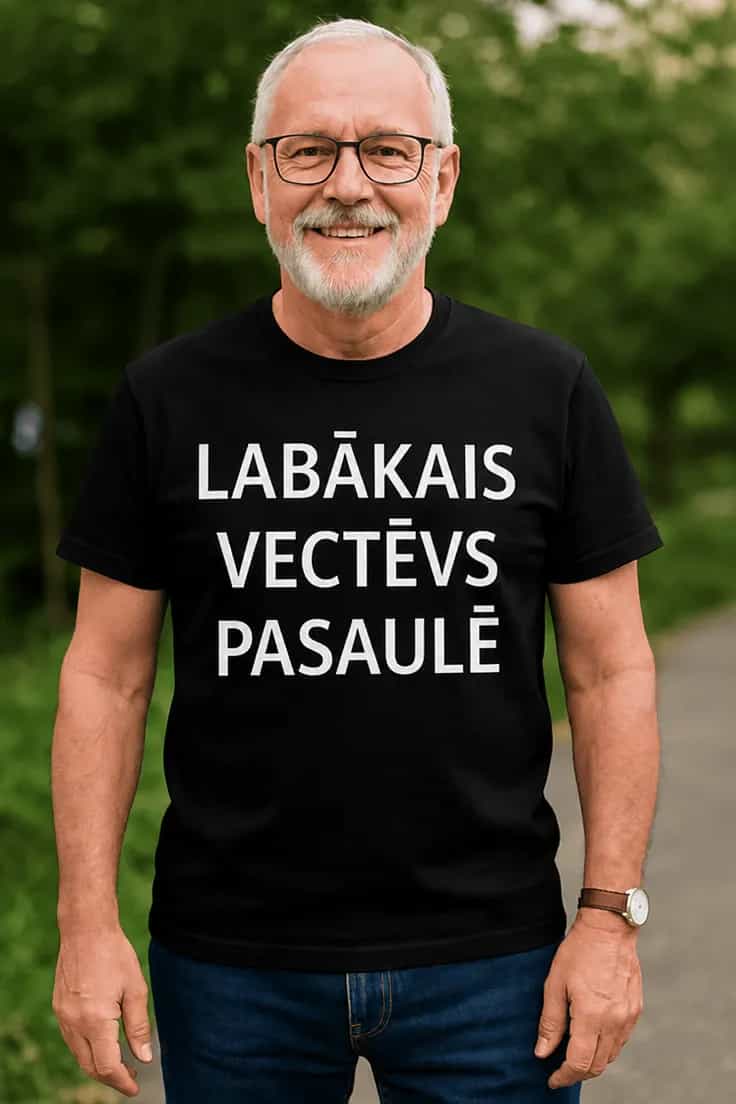 Smieklīgs krekls Labākais vectēvs pasaulē