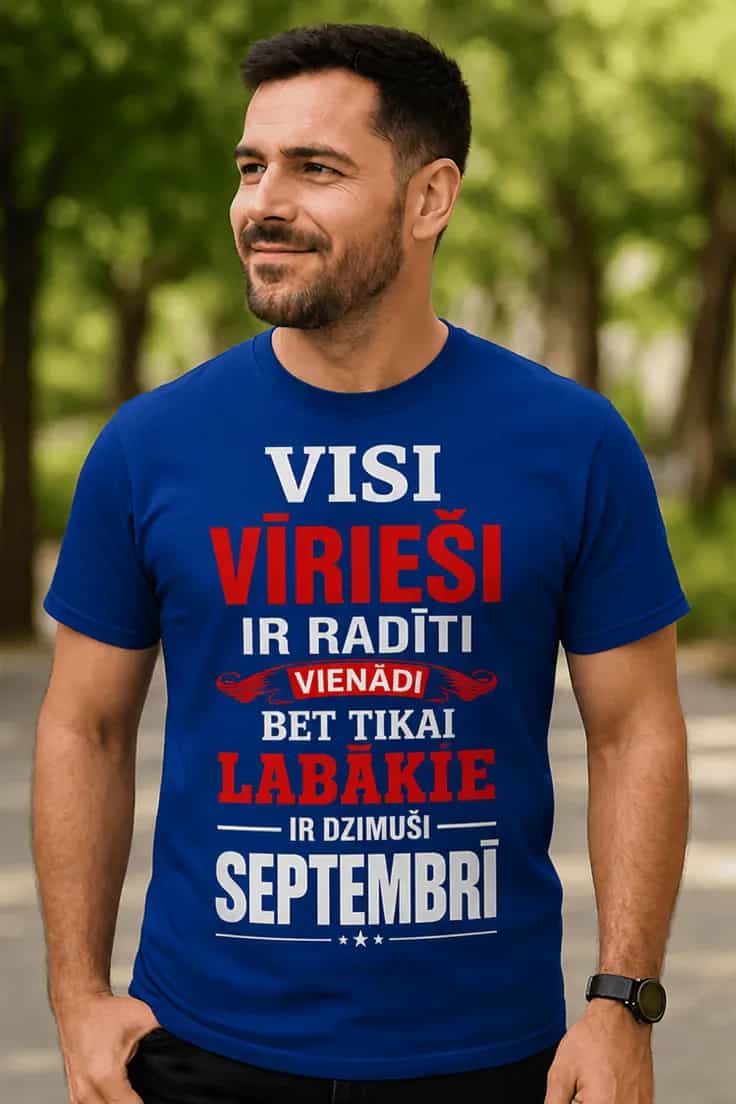 Krekls Visi vīrieši dzimuši izvēlētajā mēnesī