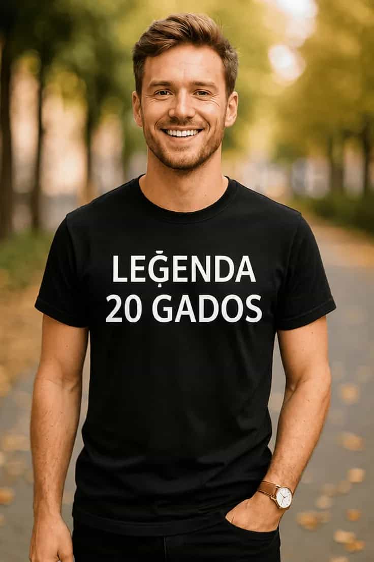 Smieklīgs krekls Leģenda divdesmit gados
