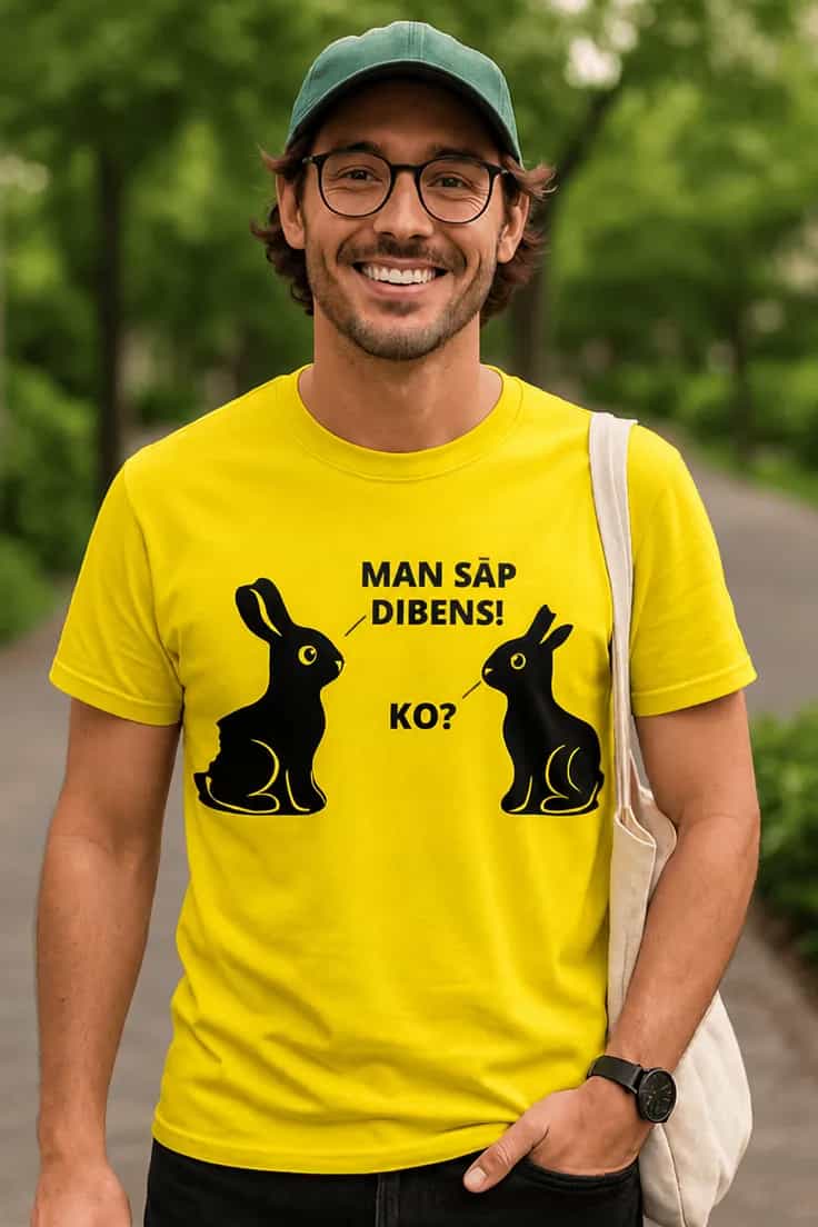 Lieldienu T-krekls ar šokolādes zaķiem