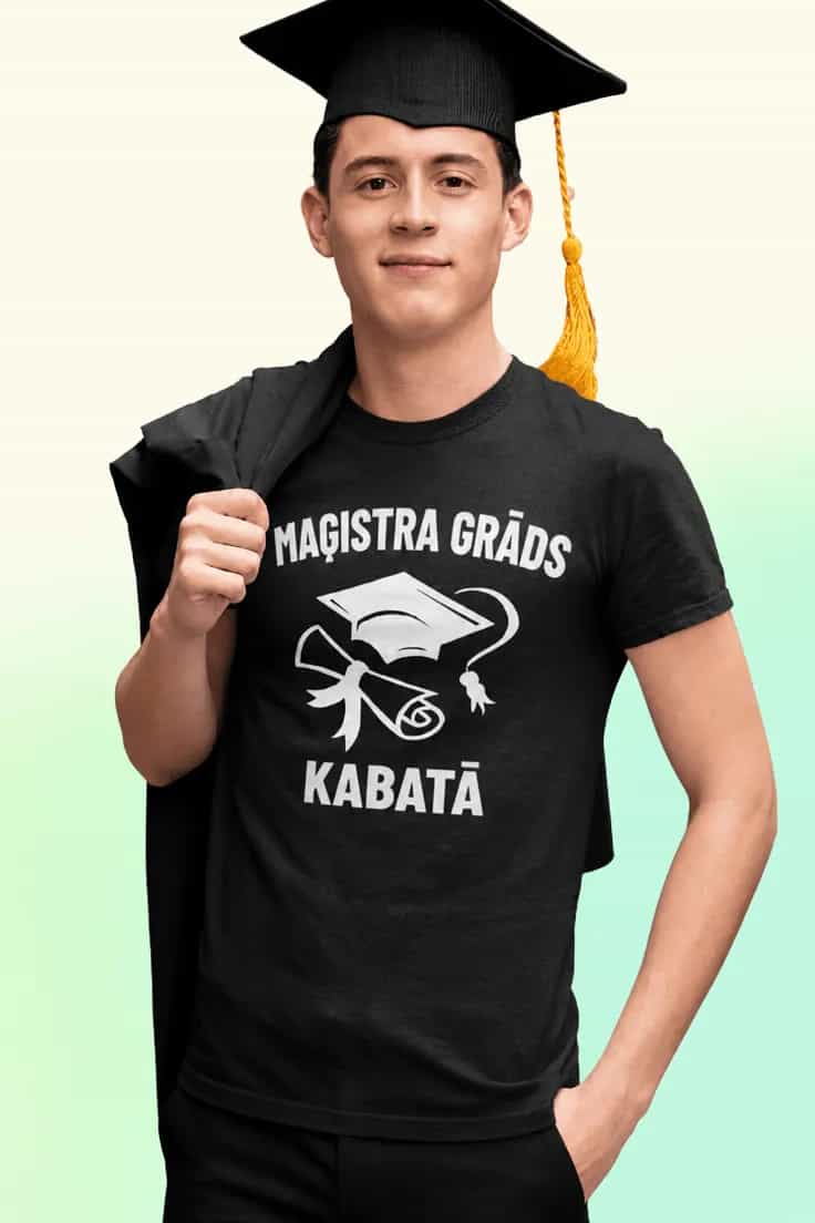 Smieklīgs krekls Maģistra grāds kabatā