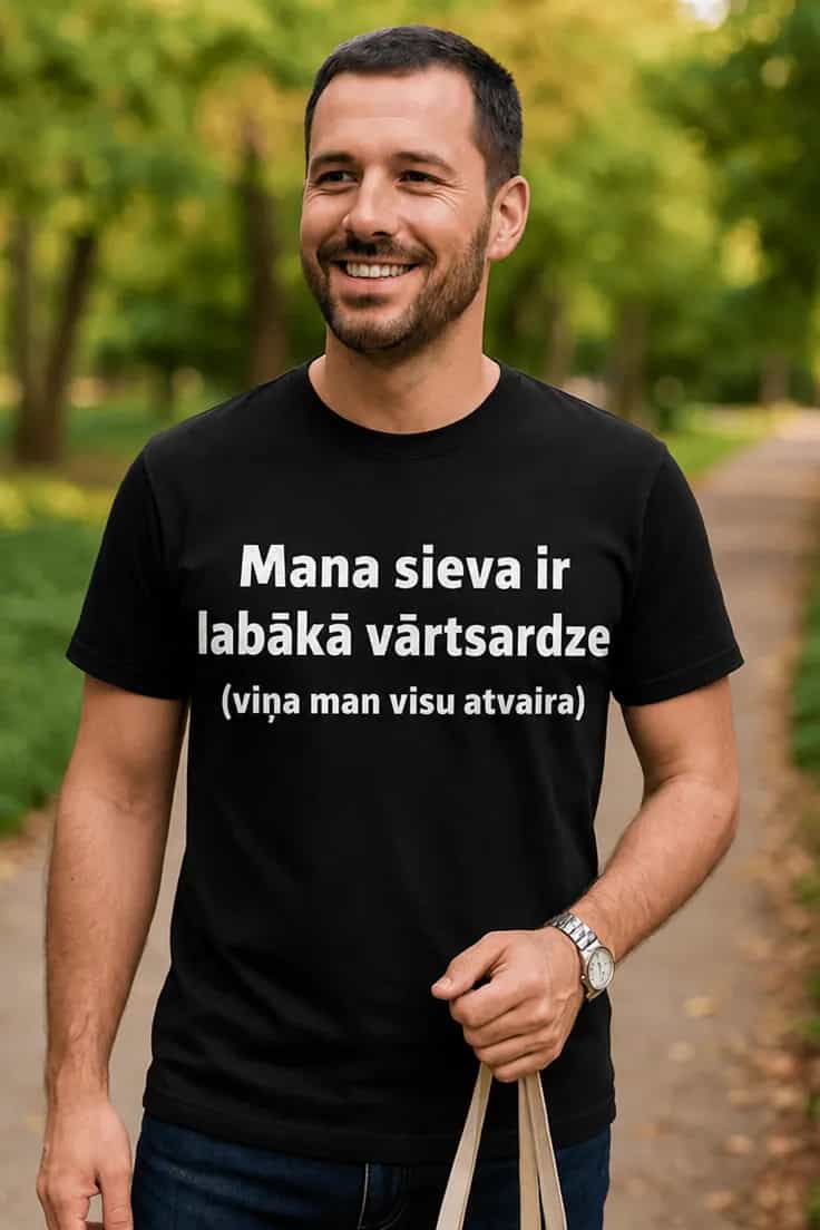 Smieklīgs krekls Mana sieva vārtsardze – Mana sieva