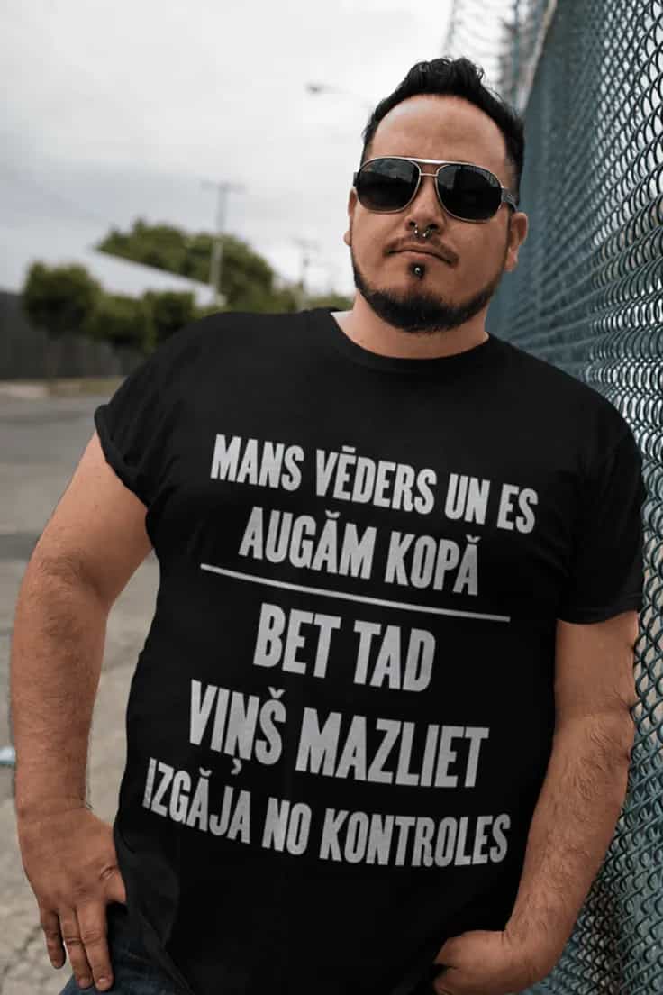 Smieklīgs krekls Mans vēders un es – MANS VĒDERS