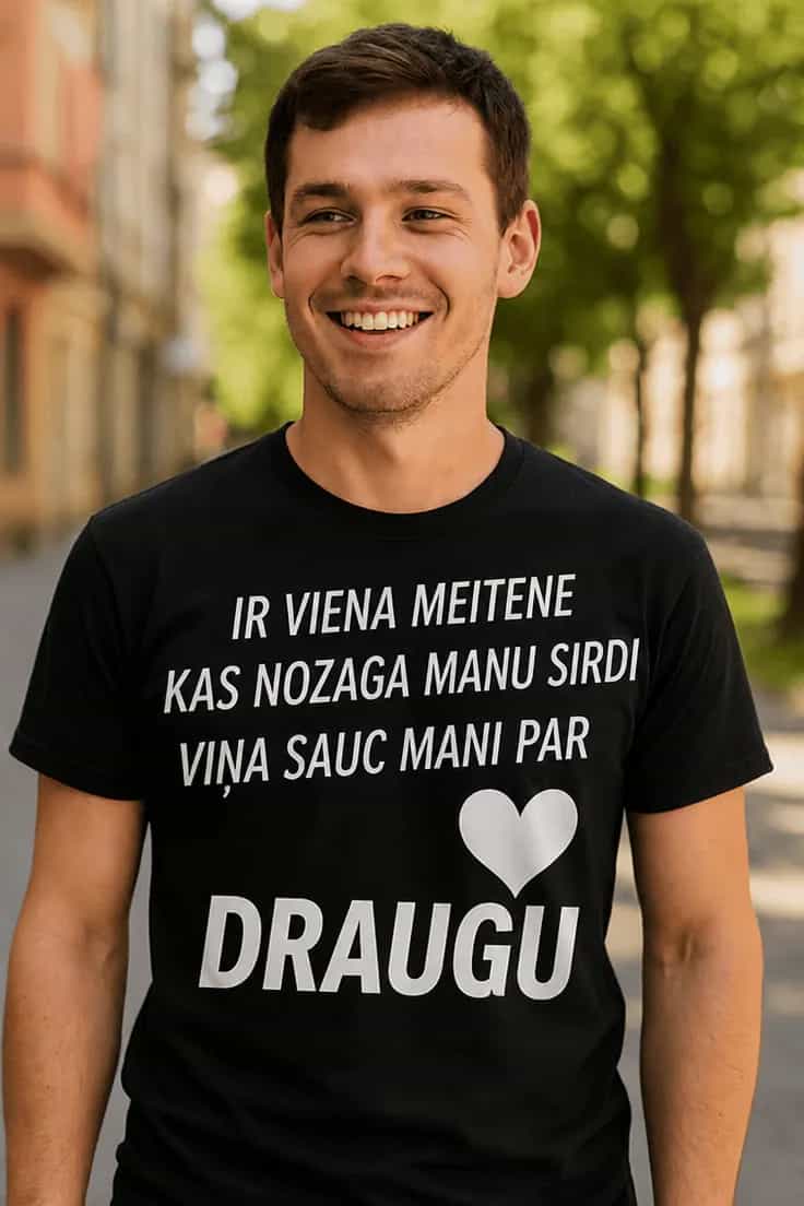 Smieklīgs krekls Meitene sauc mani par draugu