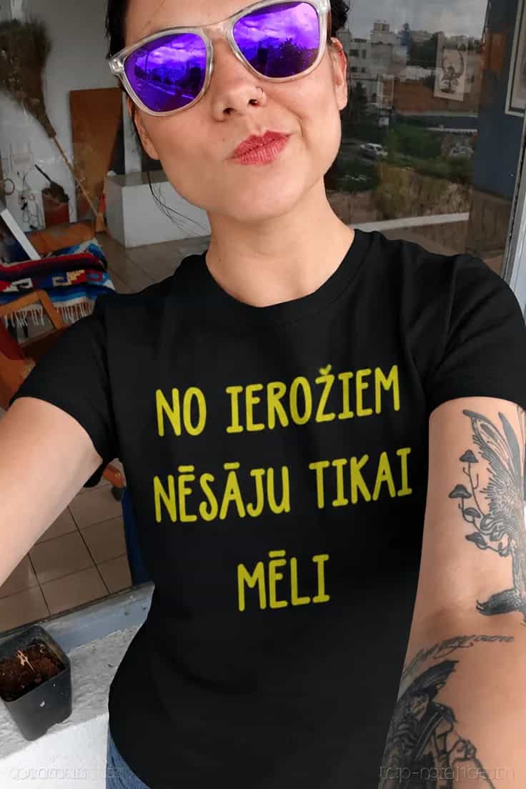 Smieklīgs krekls Nēsāju tikai mēli