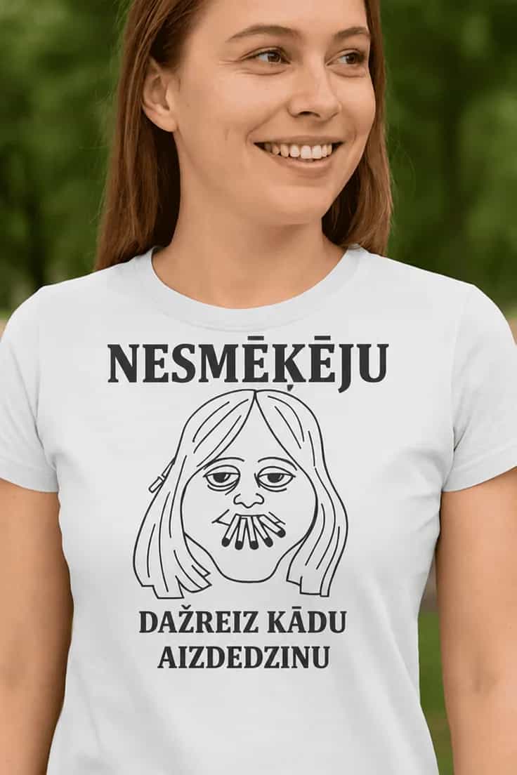 Smieklīgs T-krekls „Nesmēķēju“