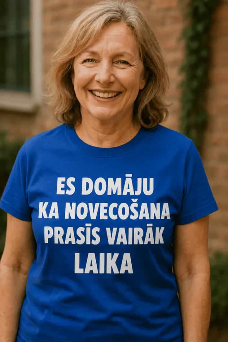 Smieklīgs krekls Novecošana prasīs vairāk laika