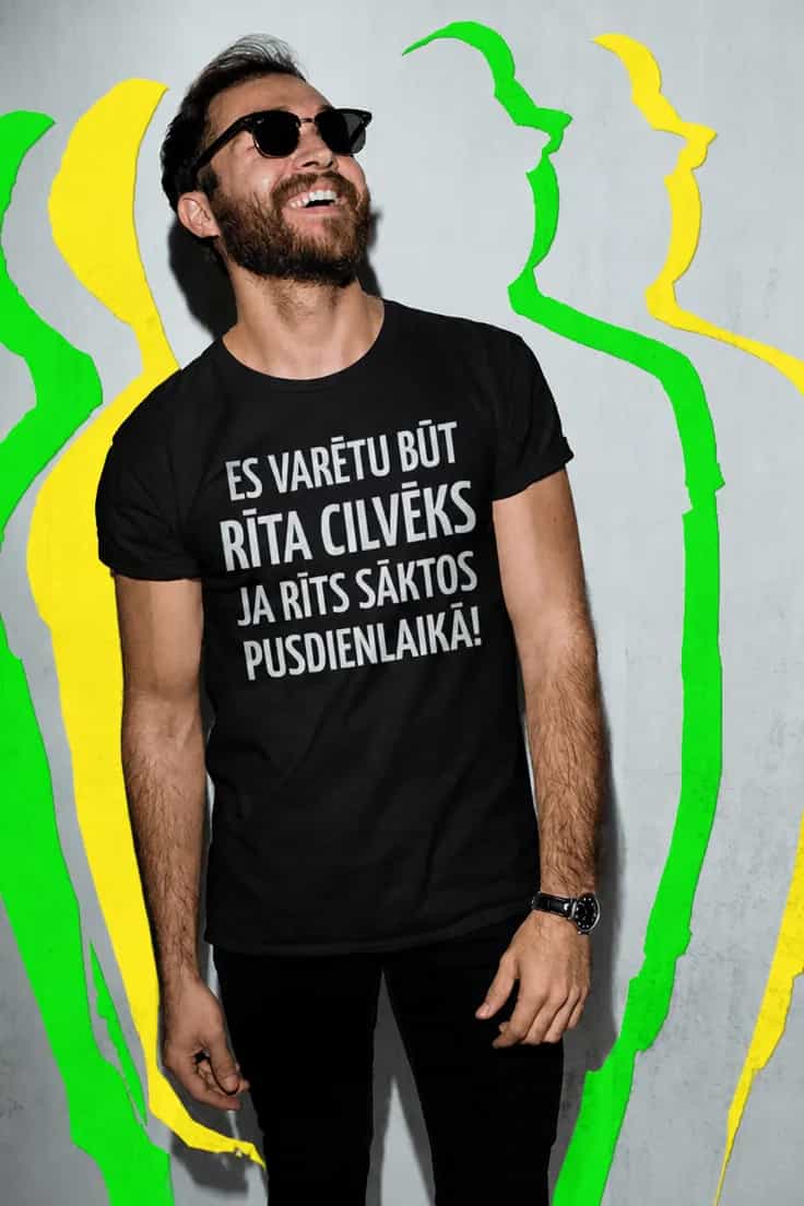 Smieklīgs krekls rīta cilvēkam – ES VARĒTU BŪT