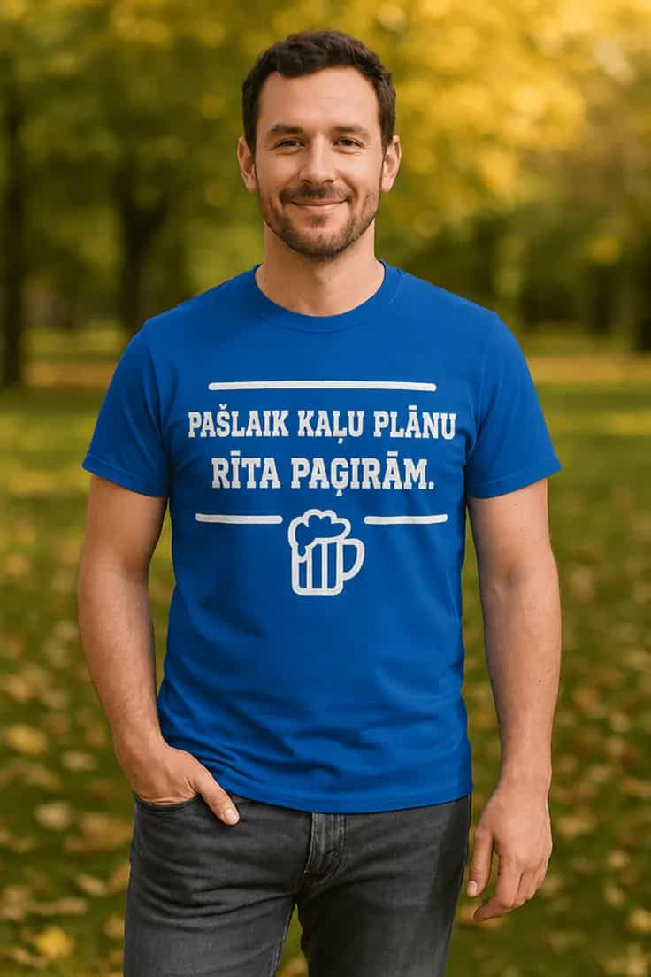 Smieklīgs krekls Rīta paģiru plāns – PAŠLAIK KAĻU