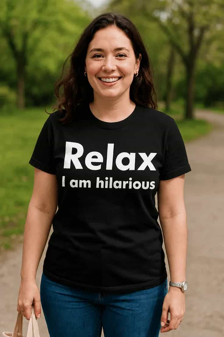 T-krekls „Relax, I am hilarious“